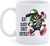 Bedrukte beker Darts - Mok Darten - Sport - Koffie- Mug -Thee - Verjaardag - Gepersonaliseerd Cadeau