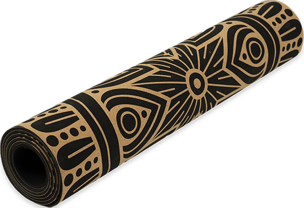 Matchu Sports - Yoga mat kurk - Extra veel grip - Eco friendly - 172 x 61 x 0.6 cm
