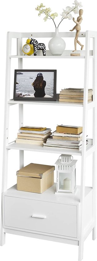 Foto: Mara boekenkast boekenrek ladderplank boekenplank mdf 64 x 40 x 159 cm