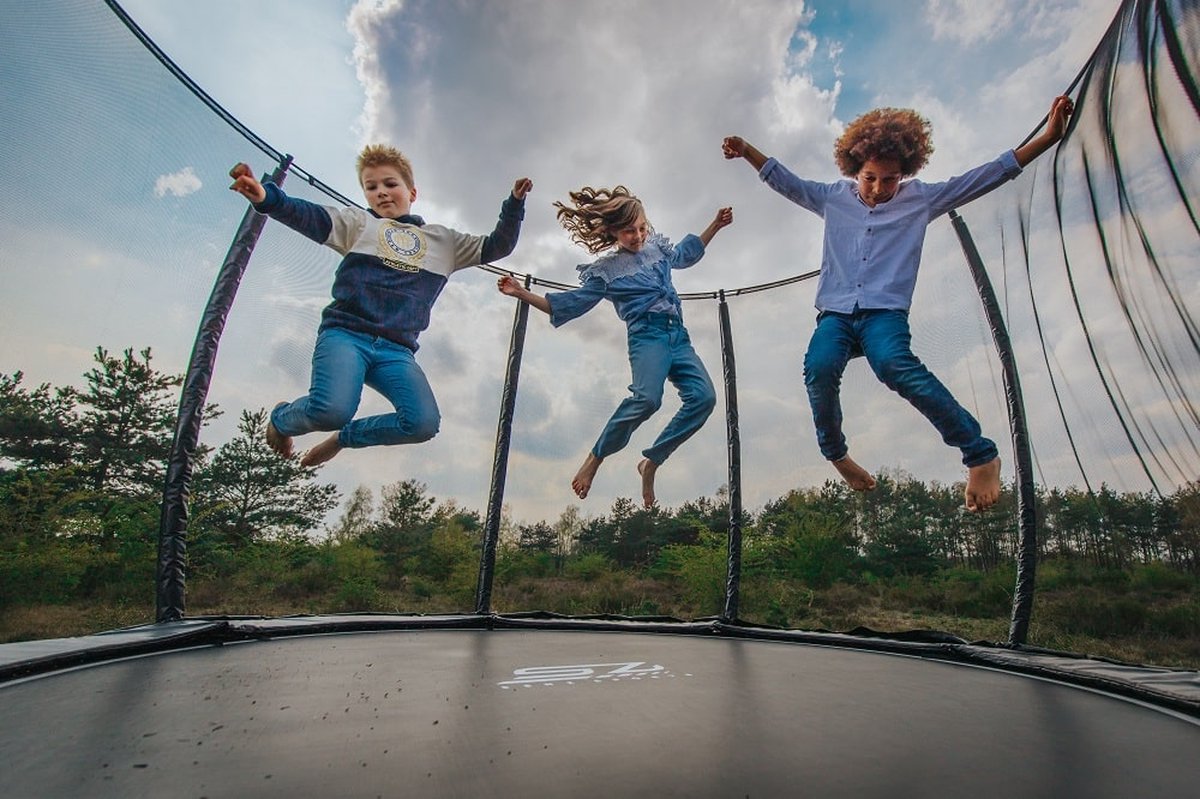Senz Sports - J5000 Premium - Trampoline - 305 cm - Rond - Met Elastieken — afbeelding 2