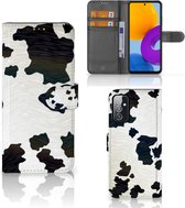 Mobiel Book Case Geschikt voor Samsung Galaxy M52 GSM Hoesje Koeienvlekken