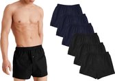 Bol.com Ondergoed Heren - Losse Boxershort Heren - 6 Pack - Zwart/Navy - XXL - Comfortabele Wijde Boxershorts voor Mannen aanbieding