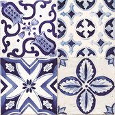 tegelstickers Tile Covers Azulejos 20x20cm PVC blauw