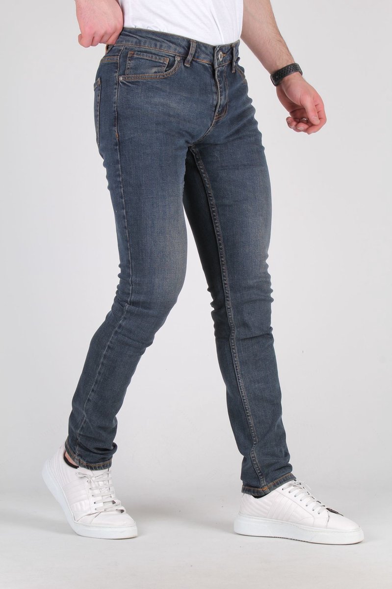 Jeans Slim Fit Marshall 2348 Navy Size : 29/34 | Heren Jeans | slim fit heren jeans | slim fit jeans mannen