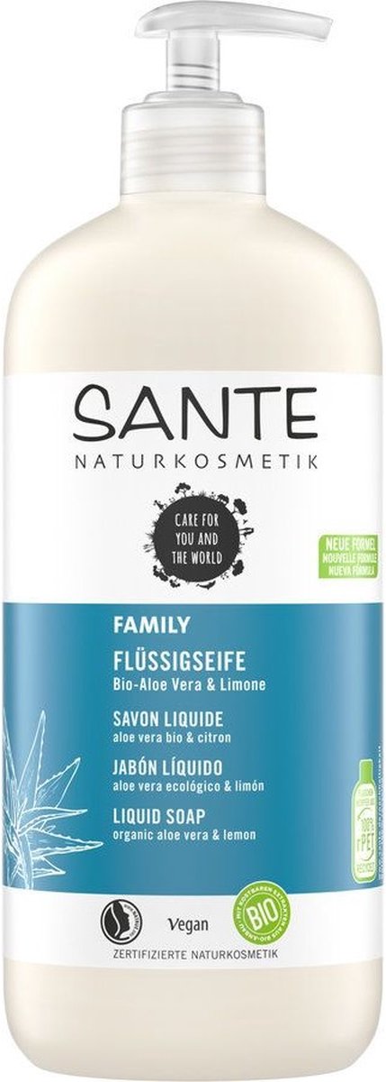 Sante - Liquid soap - Vloeibare zeep - Biologisch - Aloe vera & lime - 500ml