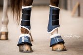 HB Showtime Crown Dressuur Beenbeschermers - maat M - steelblue