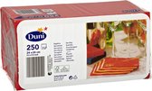 Duni Servetten 3-laags 24 x 24 cm rood 250 stuks