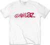 Gorillaz - Logo Heren T-shirt - L - Wit