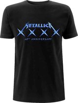 Metallica - 40 XXXX Heren T-shirt - 2XL - Zwart