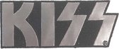 Kiss - Chrome Logo Patch - Zilverkleurig/Zwart