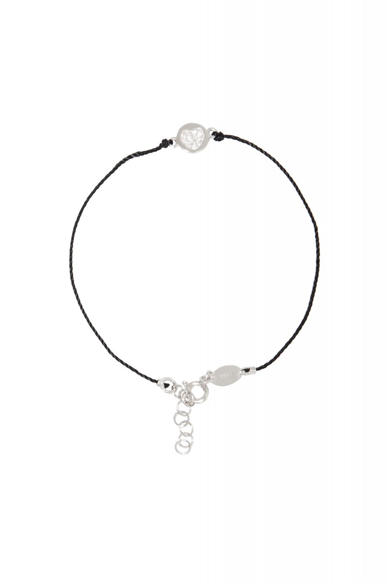 HÕBE – Suerte Armband – Gerecycled Sterling Zilver– Zijden Draad – Bracelet– Handgemaakte Sieraad – Accessories – Dames armband