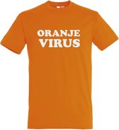 T-shirt Oranje virus | Koningsdag | oranje shirt | Koningsdag kleding | Oranje | maat S