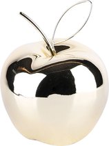 Appel / fruit - Goud - 9 x 9 x 12 cm hoog.