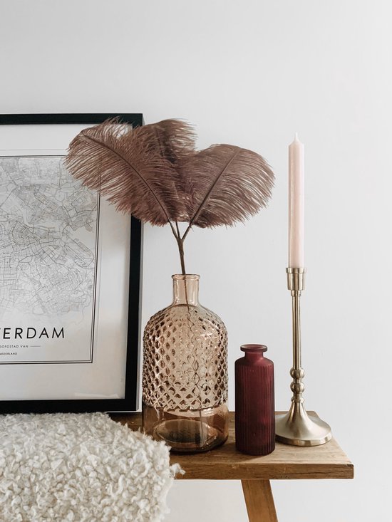 ‘T HOEKJE VAN PLUMA | COMPLEET WOONACCESSOIRES SET | WOONACCESSOIRES | KAARS | GOUDEN KANDELAAR | VAAS | DROOGBLOEMEN | DROOGBLOEMEN | WOONDECORATIE