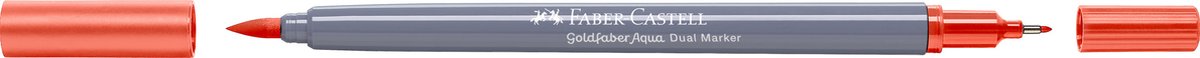 Faber-Castell - Duo aquarelmarker Goldfaber - donker cadmium oranje 115 - brush / 0,6mm - FC-164615