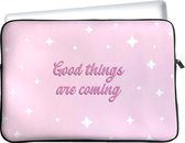 iPad Mini 2021 hoes - Tablet Sleeve - Good Things Are Coming - Designed by Cazy