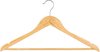 Set van 4x stuks houten kledinghangers 44 x 23 cm - Kledingkast hangers/kleerhangers