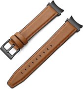 Fungus - Smartwatch bandje - Geschikt voor Samsung Galaxy Watch 6 (incl. Classic), Watch 5 (incl. Pro), Watch 4, Watch 3 41mm, Active 2 - Horloge 20mm - Siliconen - Chique - Bruin