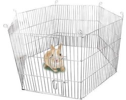 Konijnen/Cavia- ren/puppyren / Zilver - 100 x 60 x 60 cm