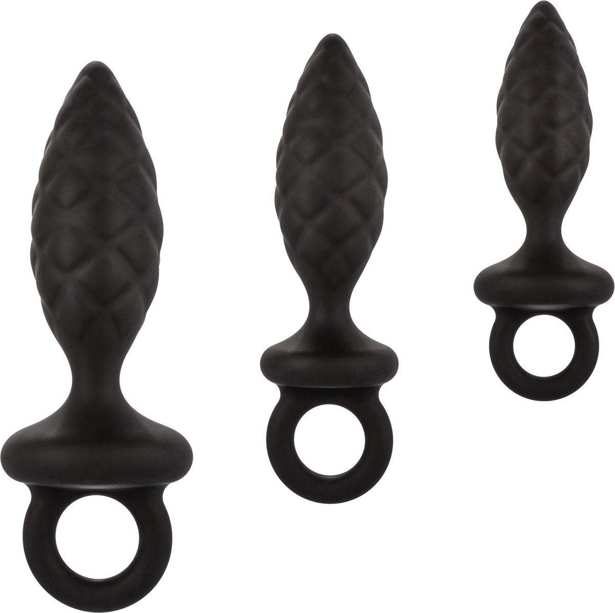 Goedkoopste CalExotics - Silicone Anal Probe Kit - Anal Toys Buttplugs Zwart