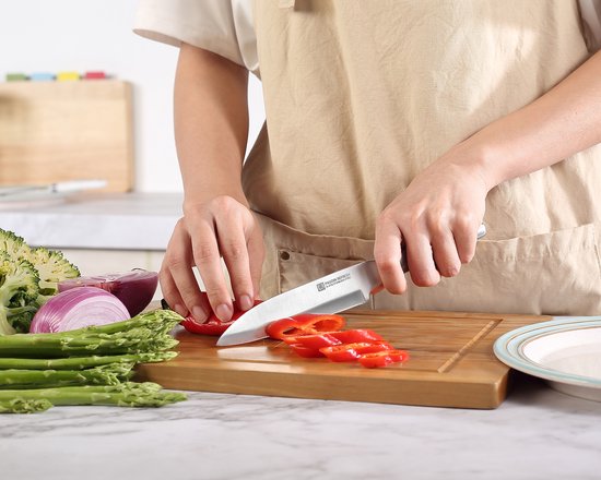 PAUDIN R4 Couteau de Chef Professionnel 12.5 cm - Couteau Japonais - Couteau de Chef - Extra Hygiénique