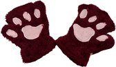 Heerlijk zachte gevoerde vingerloze handschoenen - Beren klauw - Katten klauw - Kat - Beer - Winters - Gewatteerd - Zacht - Glove