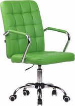 CLP Terni Bureaustoel - Ergonomisch - Voor volwassenen - groen Kunstleer