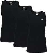3-Pack Donnay Muscle shirt - Tanktop - Sportshirt - Heren - maat L - Zwart (020)