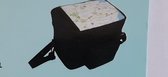 Zwart Stuurtasje voor fiets - fietstasje - met transparante hoes voor routekaart - met voorvak - met afneembare schouderband