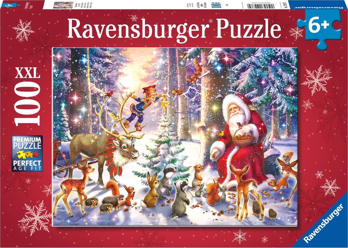 Ravensburger kerstpuzzel Kerstmis in het Bos - Legpuzzel - 100 stukjes |  bol.com