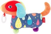 Fehn Knuffeldoekje Color Friends Hond 16 Cm Pluche