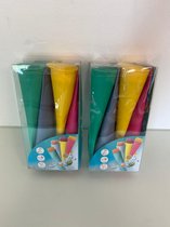 Maak je eigen ijslolly's: ijsvormen - set van 2 keer 4 stuks (kunststof)