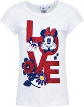 Kaboink T-shirt meisjes | Disney Minnie | wit 2 | maat 104