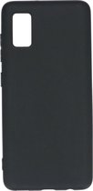 Samsung Galaxy A41 Silicone Backcover hoesje - Zwart
