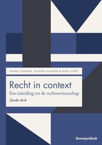 Boek cover Boom Juridische studieboeken  -   Recht in context van Sanne Taekema (Paperback)