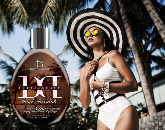 Brown Sugar Double Dark Zonnebankcreme Black Chocolate 400X Bronzers - DHA Nabruiner - Zonnebankcreme met bronzer - Zonnebankcremes