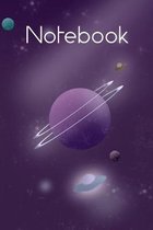 Galaxies, Planets and Spaceships Notebook: Budding astronomers, space and moon landing enthusiasts will love this journal! Subject and Date boxes head