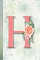 H: Beautifully Monogrammed Composition Book and Notebook for School, Home and Fun