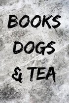 Books, Dogs & Tea: Lined Notebook/Journal (6'' x 9'')