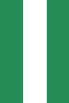 Nigeria Travel Journal - Nigeria Flag Notebook - Nigerian Flag Book: Unruled Blank Journey Diary, 110 page, Lined, 6x9 (15.2 x 22.9 cm)