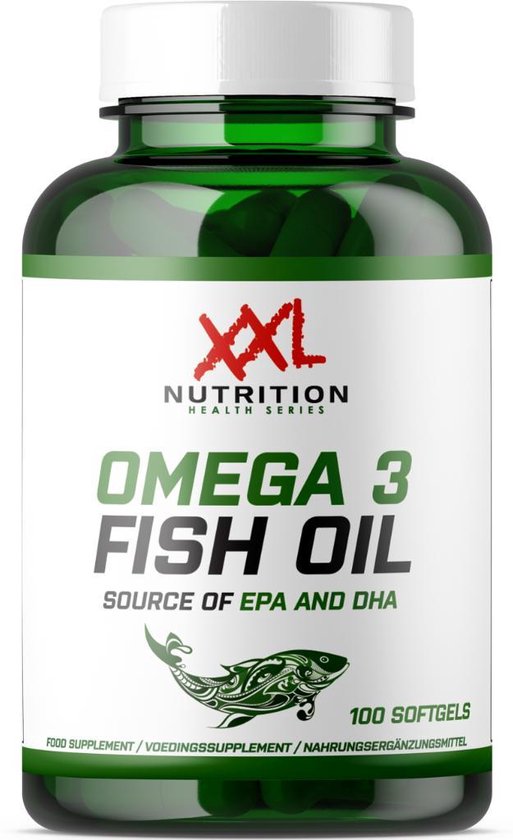 XXL Nutrition - Omega 3 Fish Oil - 100 softgels - Speciaal Voor Sporters