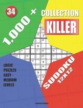 1,000 + Collection killer sudoku 12x12: Logic puzzles easy - medium levels