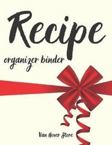 Recipe organizer binder