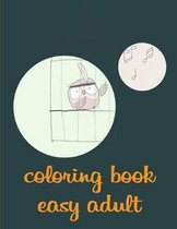 coloring book easy adult
