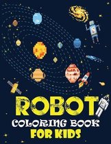 Robot coloring book For Kids