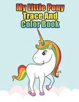 my little pony trace and color book