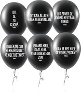 Rumag Knoopballon - Zwart - Ballonnen pakket - 7 stuks