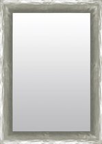 Chique Spiegel Mat Zilver 51x101 cm – Alia – Unieke spiegel met zilveren lijst – wand spiegels – Zilveren Wandspiegel   – Perfecthomeshop