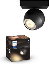 Bol.com Philips Hue Buckram opbouwspot - warm tot koelwit licht - 1-spot - zwart aanbieding