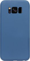 ADEL Premium Siliconen Back Cover Softcase Hoesje Geschikt voor Samsung Galaxy S8 Plus - Blauw